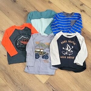 5 long sleeve toddler shirts